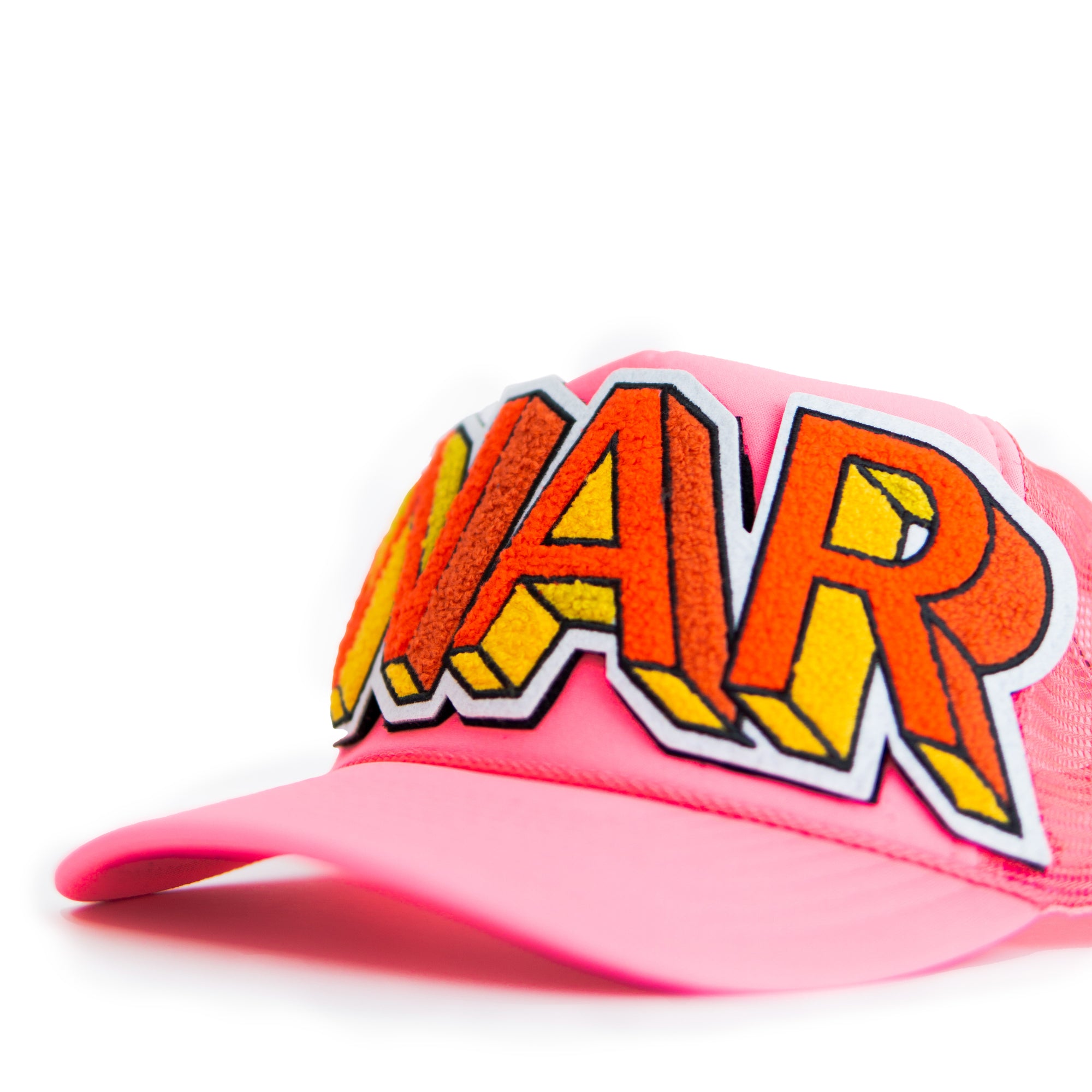 A UNIVERSE WAR MODULAR HAT in ELECTRIC PINK